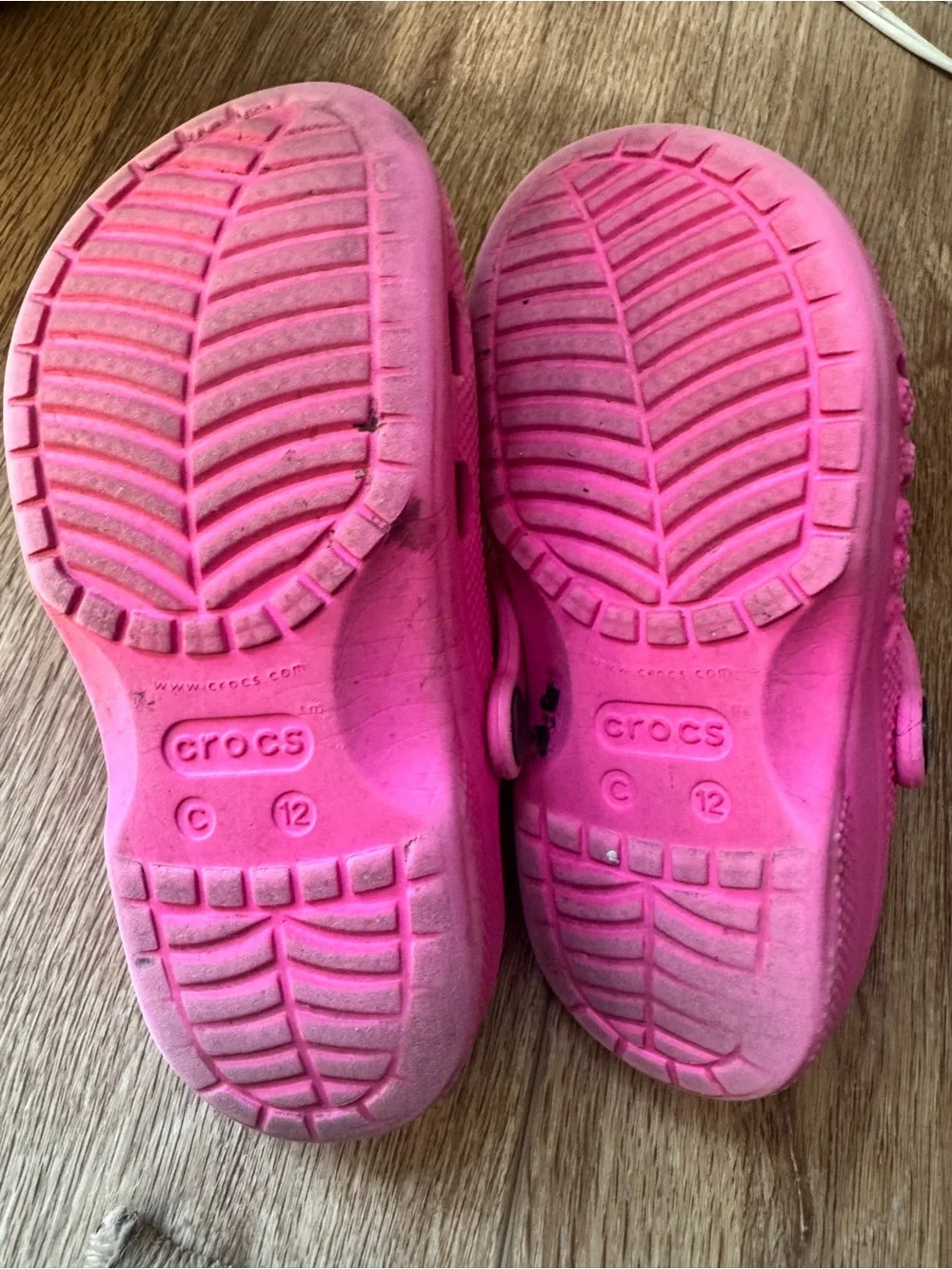 CROCS Kids Yellow Rain Boots, Pink classic Clog, Set of old Navy Jelly’s. USED